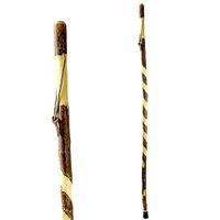 Brazos Trekking Pole Hiking Stick for Men and Women Handcrafted of Lightweight Wood and made in the USA,  Hawthorn,  55 Inches