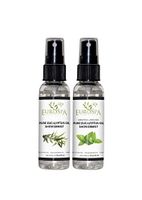 EuroSpa Aromatics Pure Eucalyptus Oil ShowerMist and Steam Room Spray, All-Natural Premium Aromatherapy Essential Oils - Variety Pack, 2 oz