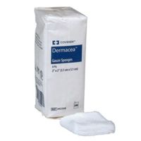 Covidien 441218 Dermacea Gauze Sponges, 12-Ply, 2" x 2" Size (Pack of 200)