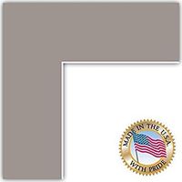 15x17 Gray / TV Grey Custom Mat for Picture Frame with 11x13 opening size (Mat Only, Frame NOT Included)