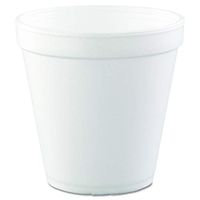 Dart 16MJ20, 16 Oz. Customizable White Foam Cold And Hot Food Container with Foam Vented Lid, Dessert Ice-Cream Yogurt Cups, Deli Food Containers with Matching Covers (100)