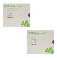 Mepilex Border Self-Adhesive Foam Dressings 4"x4", 5 Count (2 Pack)