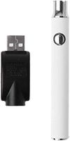 LucaSng Universal USB Battery Stick - Charger Pen Slim Durable Oil Premium Pen Version (500mah) Variable Voltage Kit with Nano Cartridge White