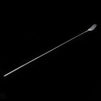 XISAOK Extendable Telescopic Long Handle Fork Stainless Steel Cutlery Food Dinner Extends