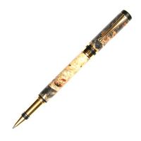 Elite Rollerball Pen - 24kt Gold - Buckeye Burl