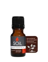 SOiL Organic Black Pepper Essential Oil (Piper Nigrum) - 100% Pure and Natural - Certified Organic - Single Ingredient - Vegan - Non GMO - 10ml