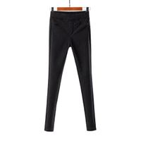 H.coosy practical;cozy Factory Europe and the United States wind tight snow plus cashmere thicker footwear pants pants X12 black XXL