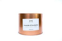 Lavender & Eucalyptus Scented Candle | 40 Hrs 9.8Oz | Relax Scent for Meditation | Eco-Friendly No-Smoke SOY WAX | Aromatherapy Candle | 7% NATURAL Fragrance | Solid Classy Copper Tin | Gift For Her
