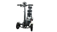 Foldable Lightweight Power Mobility Scooters Easy Travel Electric Wheelchair Multi Terrain Scooter for Adults with Child Seat - Compact Heavy Duty Mobile for Travel, Adults, Elderly (White)