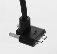 Fresh Digit USB 3.0 Active Repeater Cable - A Male to Micro-B Male SuperSpeed Extension Cord with Locking - UP Angle - 23Ft (7M)