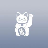 CAR AUTO WHITE DIE CUT DECOR DECAL STICKER CAR WALL MANEKI NEKO LAPTOP MACBOOK BIKE DECORATION HOME DECOR NOTEBOOK VINYL WALL ART ADHESIVE VINYL ART WINDOW