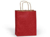 Cakesupplyshop Packaged 10pack RED Bulk Shopping Bags 8x4-1/2x10-1/4"