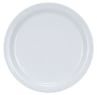 Yanco MA-9 Mayor 9.75" Narrow Rim Dinner Plate, Porcelain, Super White, Pack of 24
