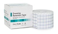 Dressing Retention Tapes. Case of 24 Non-Woven Fabric Tapes 2" x 10 yds with Printed Released Paper Backing. Non-sterile Tape for dressings and Medical Devices.