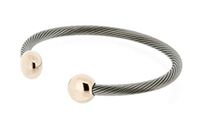 QRay Deluxe Pink Goldtone Combo Bracelet SIZE SMALL Q-Ray Q Ray Q.Ray