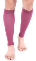 Doc Miller Premium Calf Compression Sleeve 1 Pair 20-30mmHg Graduated Support for Sports Running Circulation Recovery Shin Splints Varicose Veins (Maroon, XXL)