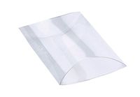 4" x 3.5" Clear Plastic Pillow Gift Box for Wedding Baby Shower Party Favors (12 pcs)