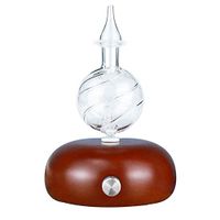 TOMNEW Essential Oil Diffuser, Nebulizing Diffuser,Wood and Glass Aromatherapy Diffuser, 7 Color Changing LED lights – No Heat, No Water, No Plastic