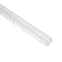 Novelty Lights 1/2" Rope Light Track, Mounting Rope Light, PVC Plastic, Clear, 4 Foot, 5 Pack