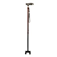 Crutches Elderly Four-Foot Retractable Cane Multi-Function Anti-Slip Auxiliary Four-Claw Assisted Cane One-Handed Cane (Color : A, Size : 74cm)