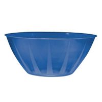 Party Essentials N16005 Plastic Serving Bowl, 160-Ounce Capacity, Royal Blue (Case of 12)