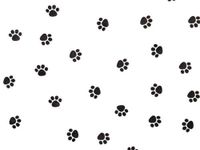 5ct. Animal Print Tissue Paper 15"x20" Sheets Gift Wrap Leopard Zebra Paw Giraffe (Black/White Paw Print) ngKE1952
