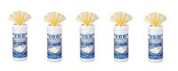 Scrubs, 91956, Stainless Steel Cleaning Wipes, 6" Width x 8" Length, Yellow, 50/Tub, 6 Tubs/Carton, Sold As 1 Carton (5)