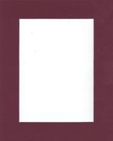 Pack of 10 11x14 Maroon Picture Mats with White Core Bevel Cut for 8x10 Pictures