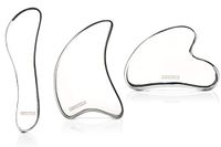 Stainless Steel IASTM Gua Sha Scraping Body Massage Soft Tissue Tools, Myofacial Release Tool, Physical Therapy Tools(3 PCS)