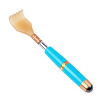 Best Back Scratcher for Men Extendable Metal Stainless Steel Grip Rod 20-53cm, Claw Telescopic Back Scratchers for Adults/Women/Kids Body Hand Scratch Massager Tool (Blue)