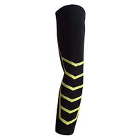 1 Pair Lengthened Arm Warmers Sun UV Protective Compression Basketball Arm Sleeves Cycling Running Arm Guard Armband,Black,M