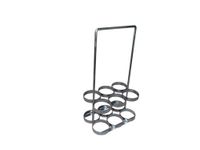 FWF Oxygen Rack with Handle Holds 6 (D OR E Style) CYLINDERS Diameter 4.3" Made in USA