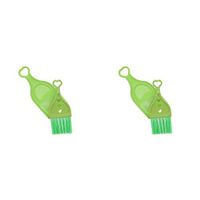 Green Mini Dustpan with Brush - Set of 2