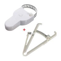 Body Fat Calipers with Manual & Body Fat Tape Measure