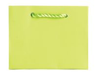 Jillson Roberts Bulk Tiny Tote Gift Bags Available in 11 Colors, Lime Green Matte, 120-Count (BTT941)