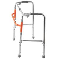 Muzyo Walkers for Seniors Compact Folding Bariatric Walker Handicapped Heavy Duty Support Extra Wide Adjustable Trigger Release 5 Inches Wheels Mobility Assistance for Seniors Tall Large Individuals