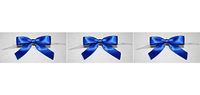 Reliant Ribbon Satin Twist Tie Small Bows, 5/8 Inch X 100 Pieces, Royal (Тhrее Pаck)