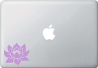Lotus Flower - Design 1 - (Color Varaiations Available) Macbook or Laptop Vinyl Decal (Lavender)