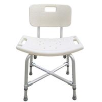 Caperp Bathroom Accessories Aluminum Alloy Thickening Elderly Bath Chair Shower Chair Bathroom Stool Pregnant Women with Armrests Bath Stool to Increase The Load Bearing