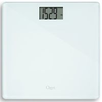 Ozeri Precision Bath Scale (440 lbs / 200 kg) in Tempered Glass, with 50 Gram Sensor Technology (0.1 lbs / 0.05 kg) and Infant, Pet & Luggage Tare, White
