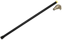 Snake Eye Tactical Pewter Design Handle Walking Cane w/Small Handle Storage, No Blade, 34.5" Overall (Eagle)