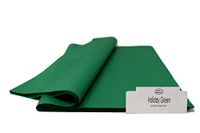 Holiday Green | 96 Sheets | 15 Inch x 20 Inch | Premium Quality Tissue Paper for Gift Bags, Gift Wrap, Paper Flower, Party Decoration, Pom Poms | Colors of Rainbow