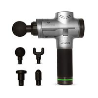MOWVE Harmony Muscle Massage Gun - Handheld Deep Tissue Percussion Massager for Muscle Recovery and Back Pain Relief - with Quiet Brushless Motor, Rechargeable Battery and 4 Interchangeable Heads
