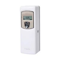 SVAVO Automatic LCD Fragrance Dispenser - Wall Mount/Free Standing ABS Auto Air Freshener Dispenser Programmable Aerosol Spray Perfume Dispenser for Bathroom, Hotel, Office, Commercial Place, White