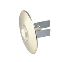 NuTone PB41LBGL Wired Lighted Round Stucco Door Chime Push Button, Polished Brass