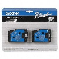 3/8" (9mm) Black on Clear Matte P-touch TC Tape for Brother PT-III, PTIII Label Maker