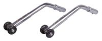 Drive Medical Adjustable Universal Wheelchair Anti Tipper with Wheels, Chrome, 1 Pair