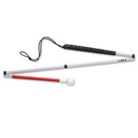 Graphite 4-Sec. Folding Cane-Marshml Roller-46-in