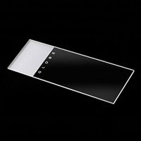 Globe Scientific 1304-144 Borosilicate Glass Microscope Slide, 90° Ground Edge, 25 mm W x 75 mm L, Frosted (Pack of 144)
