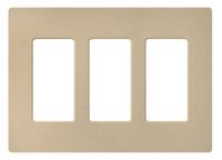Lutron SC-3-DS Claro Three-gang Wallplate Desert Stone